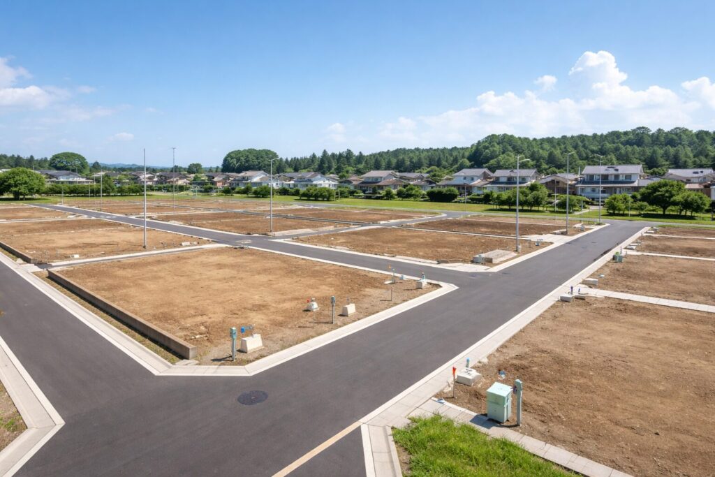 たくさんの分譲地
